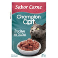 Champion Cat Trocitos en Salsa Sabor Carne para Gatos Adultos 85g