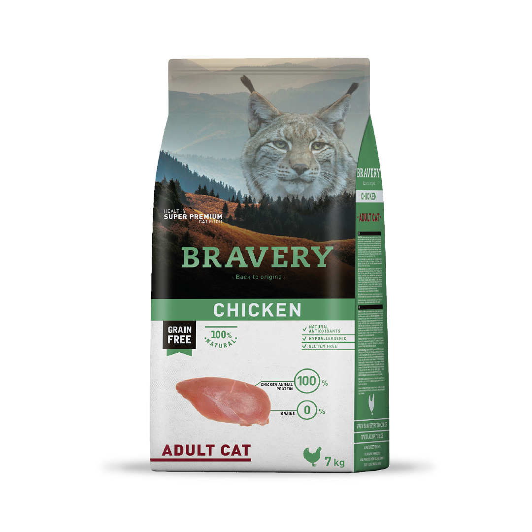 Bravery Pollo Adulto Gato 7 kg