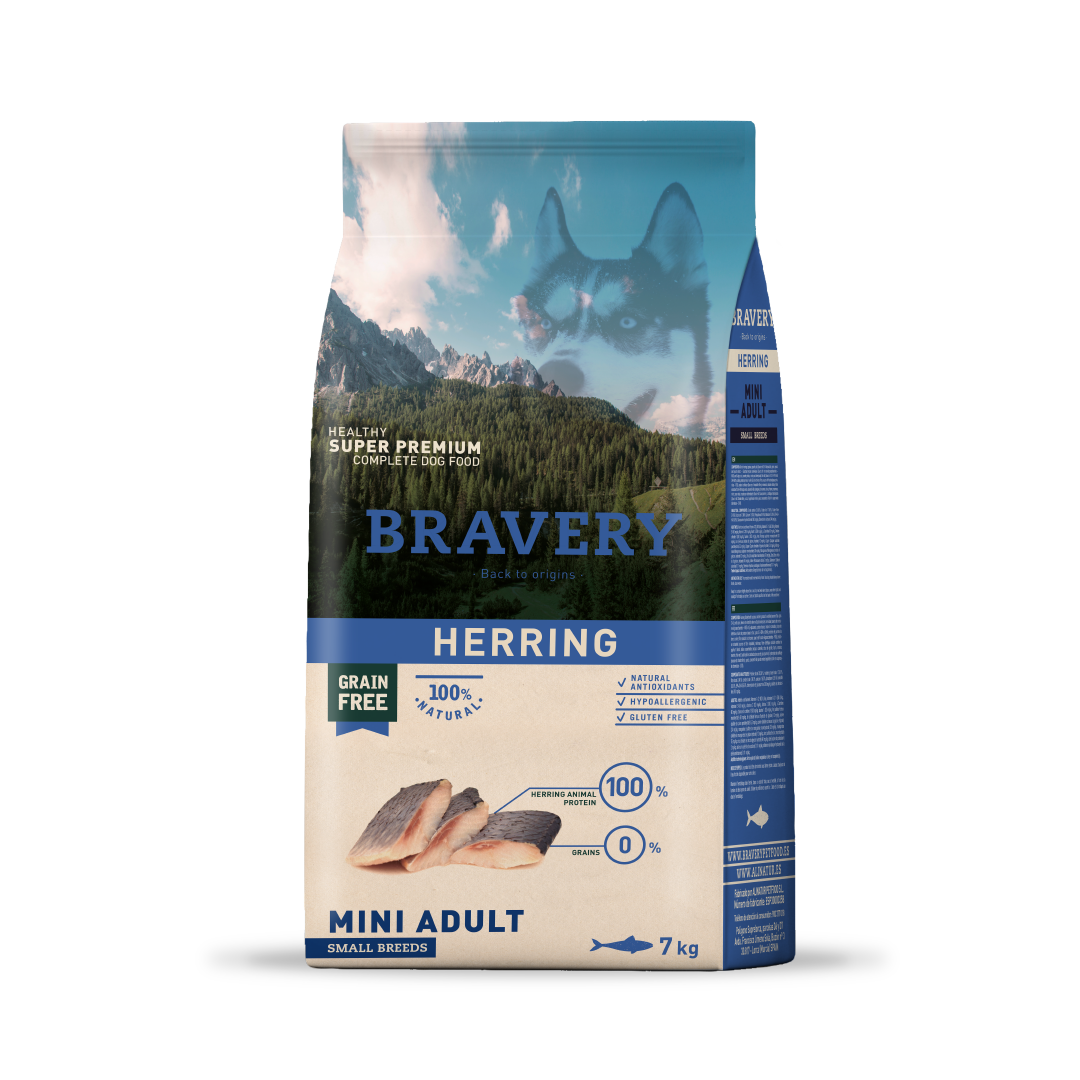 Bravery Arenque Mini Adulto Razas Pequeñas 7 kg