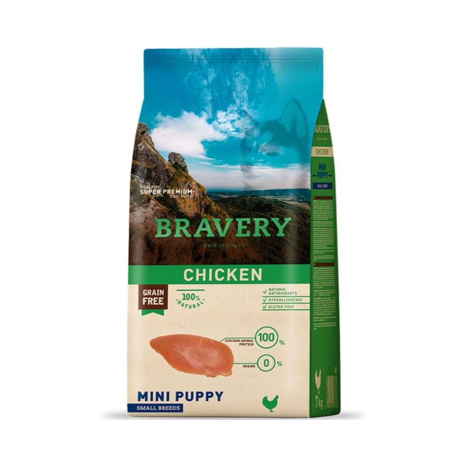 Bravery Pollo Mini Cachorro Razas Pequeñas 7 kg