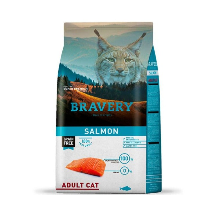 Bravery Salmón Adulto Gato Grain Free 7kg