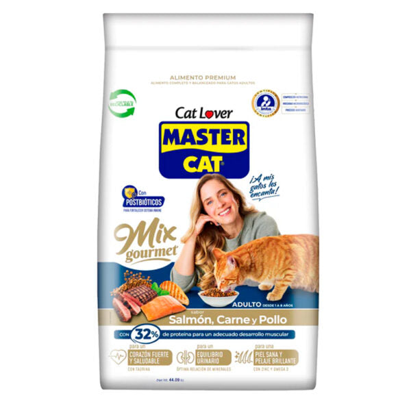 Master Cat Mix Gourmet Salmon Carne y Pollo 20kg