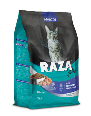 Raza Gatos Adultos Pescado 10kg