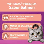 Whiskas Snacks Sabor Salmón para Gato Adulto 80g