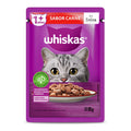 Whiskas Sabor Carne en Salsa para Gatos Adultos 1+ años 85g